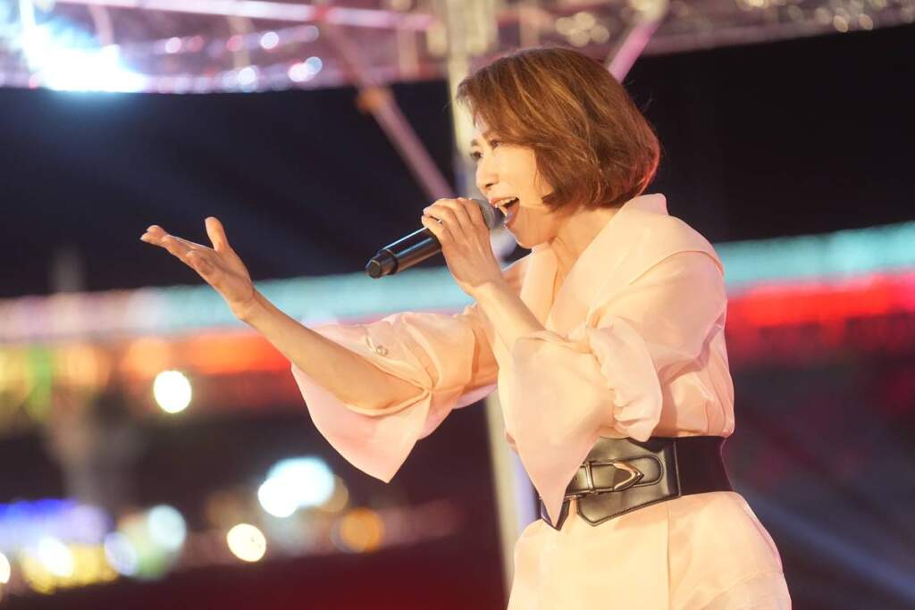 ▲李翊君演唱。