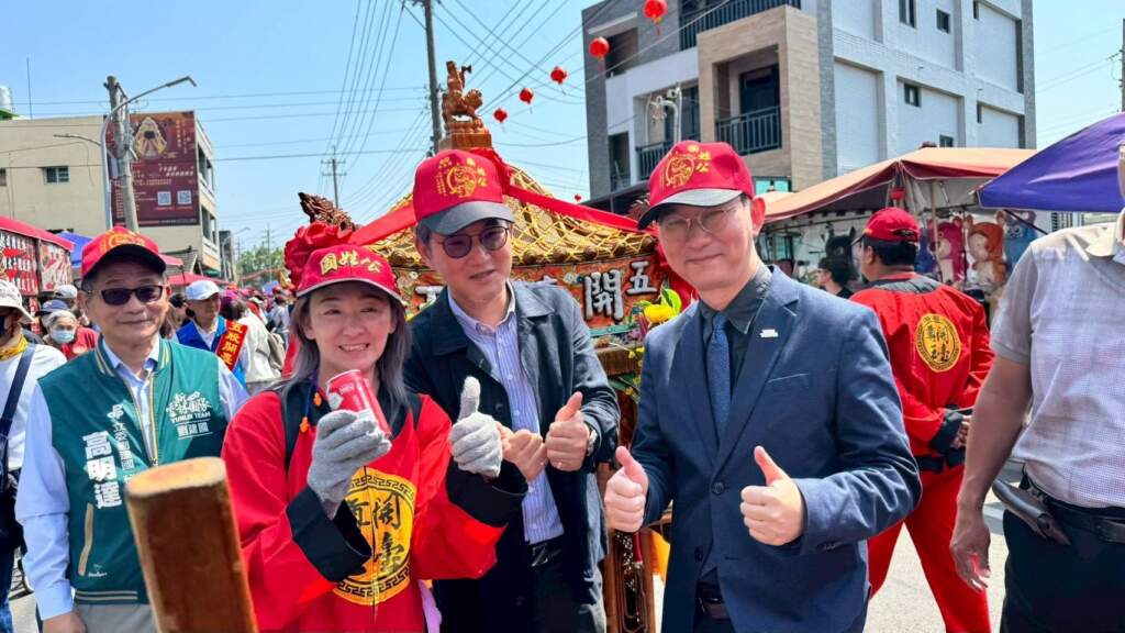 ▲五股開臺尊王過爐盛典登場！劉建國：百年香路傳承信仰文化，中央地方共同守護。