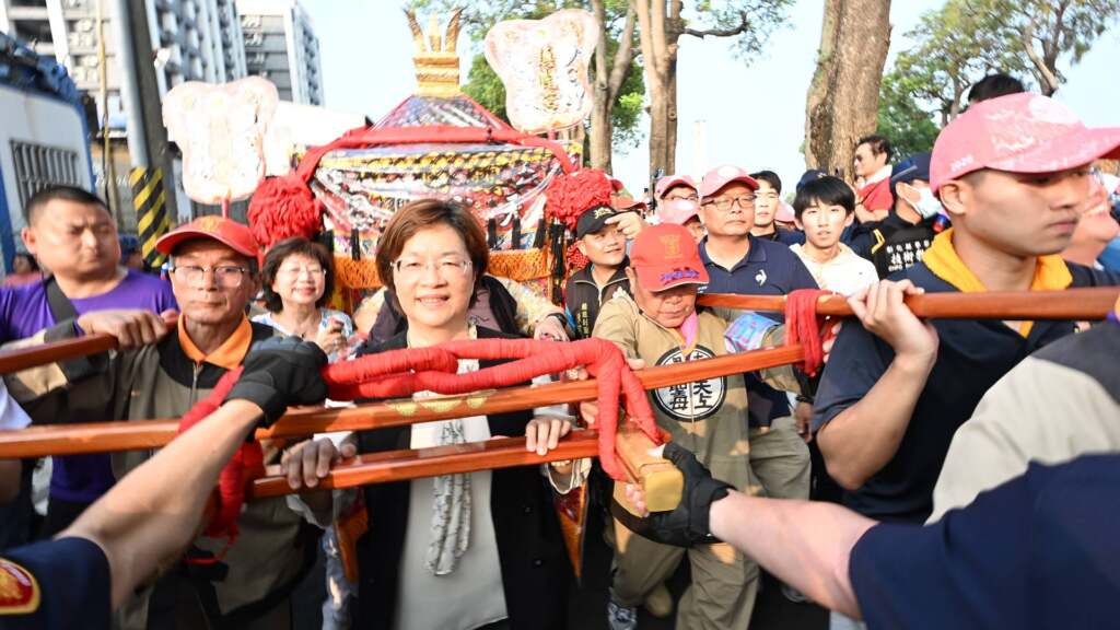 影／大甲媽祖遶境活動進入彰化　王惠美接駕祈福護佑鄉親安康