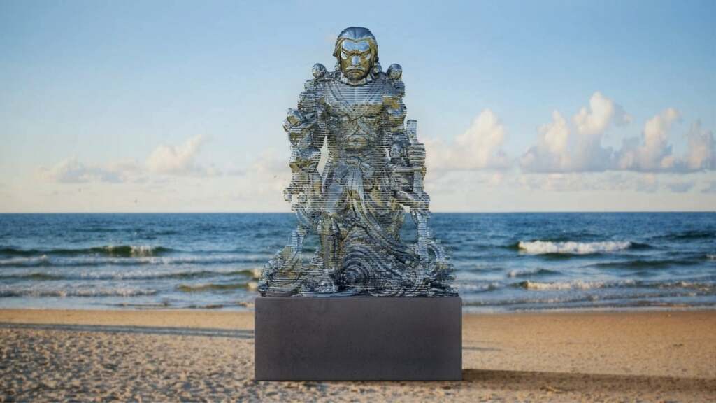 口湖戰水英雄動土　7米地標重現百年信仰精神