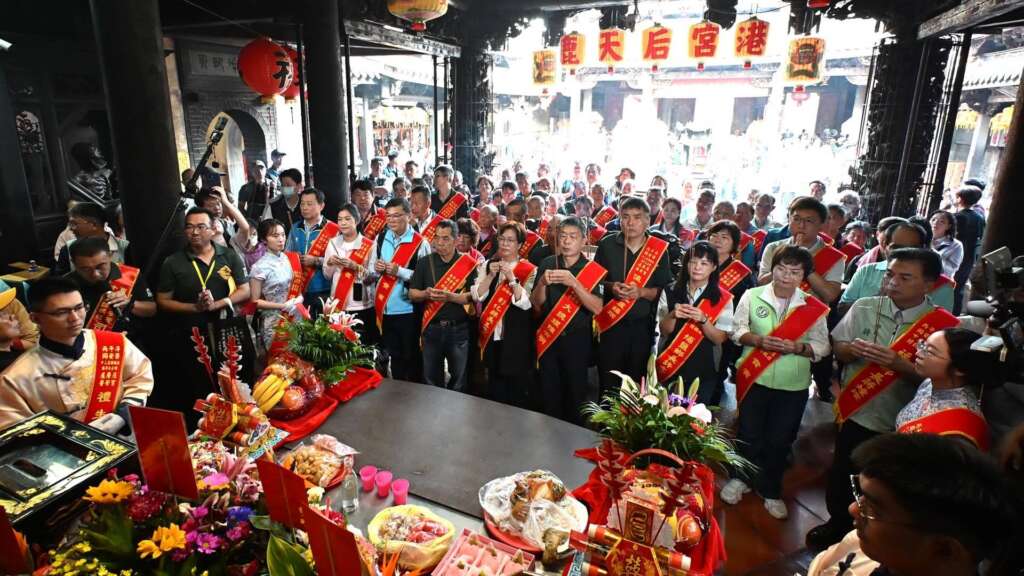 影／同安寮十二庄請媽祖起駕遶境　195年宗教信仰盛事熱鬧展開